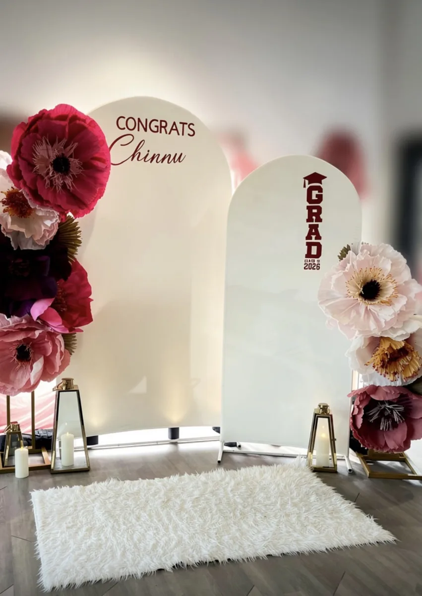 Paper floral installation